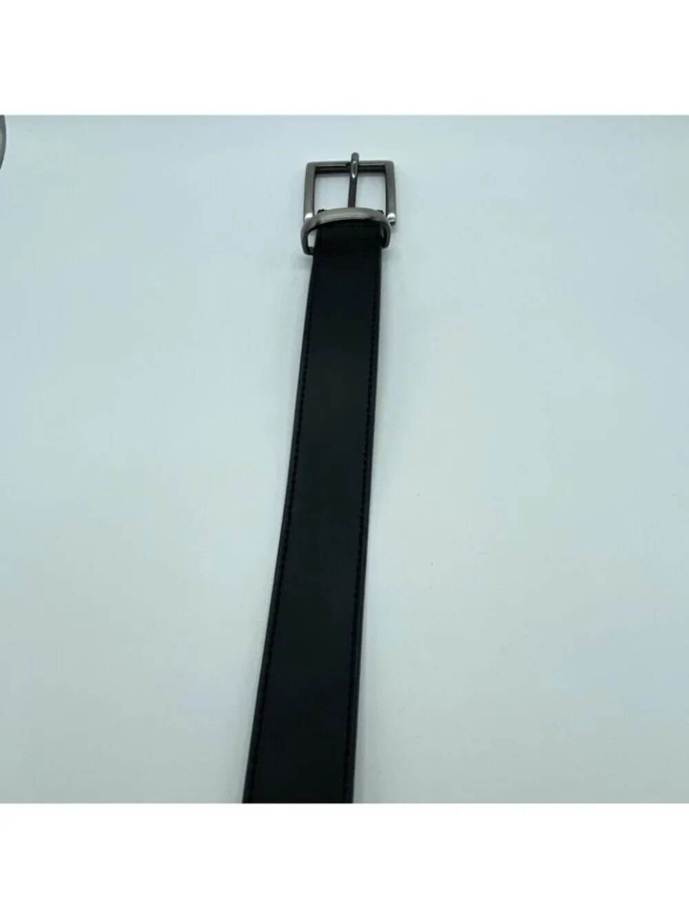 Unbranded Black Genuine Leather Belt Size 42 Casual Dress 1.25